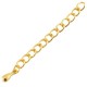 DQ metal extension chain with drop Gold
